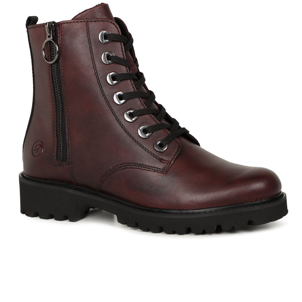 Remonte D8671-35 Ladies Cerise Ankle Boot