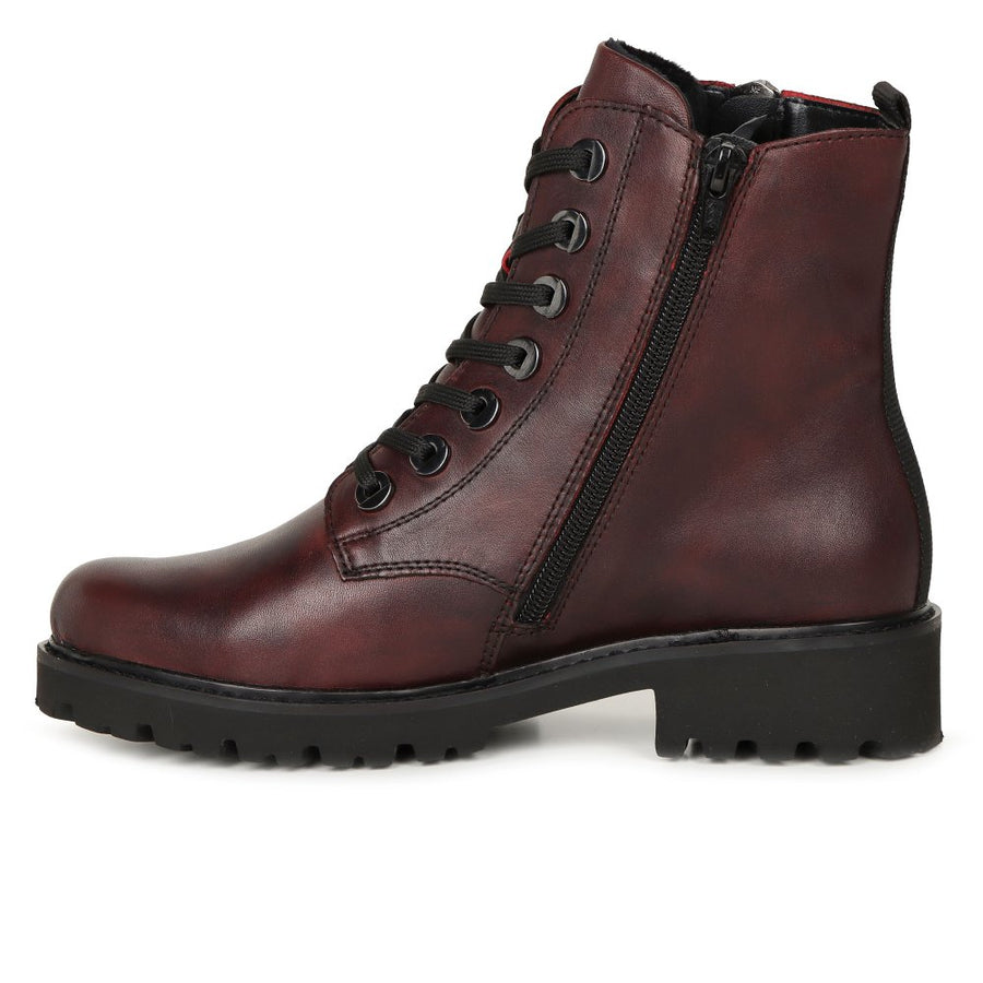 Remonte D8671-35 Ladies Cerise Ankle Boot