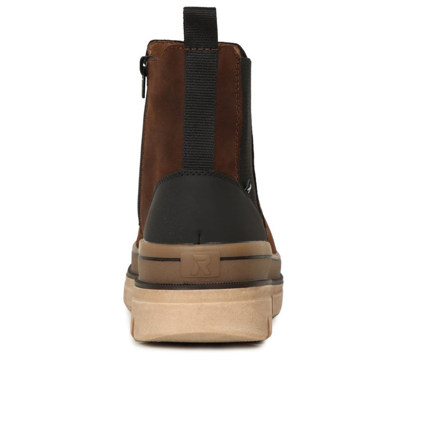 Rieker U1272-25 Mens Evolution Brown Chelsea Boot
