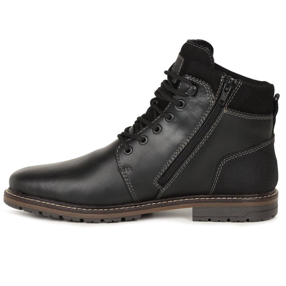 Rieker F4544-00 Mens Black Lace Boot