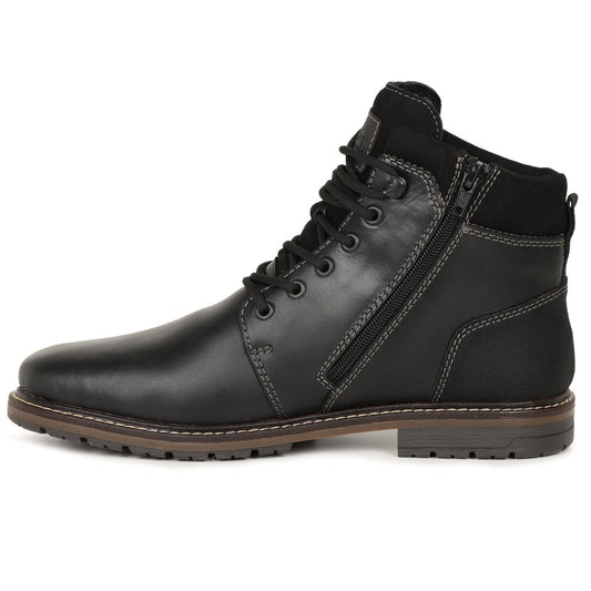 Rieker F4544-00 Mens Black Lace Boot