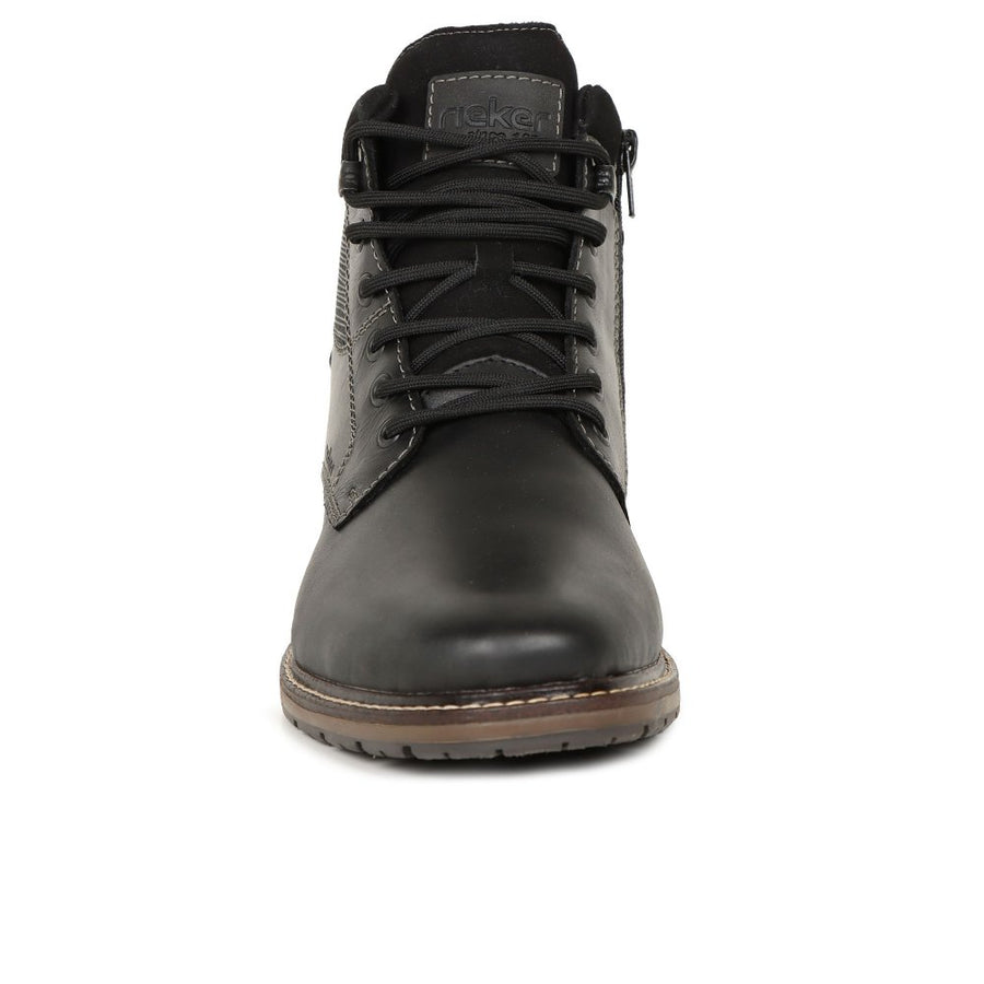Rieker F4544-00 Mens Black Lace Boot