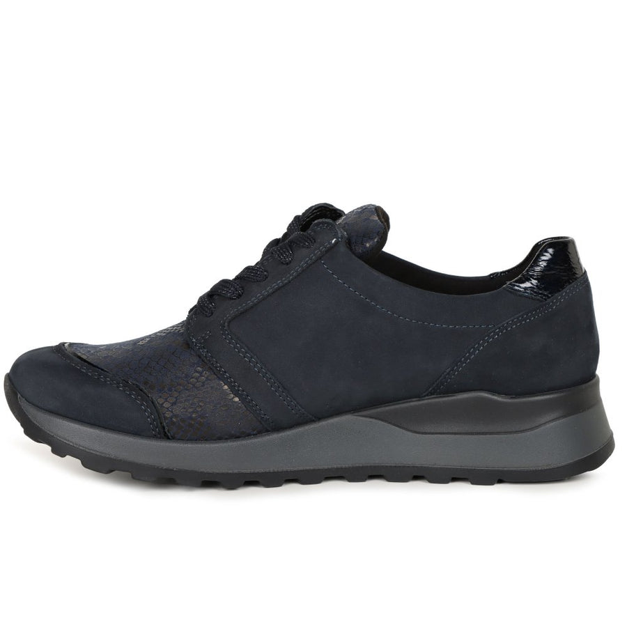 Waldlaufer H64007 307 194 Ladies Navy Trainer