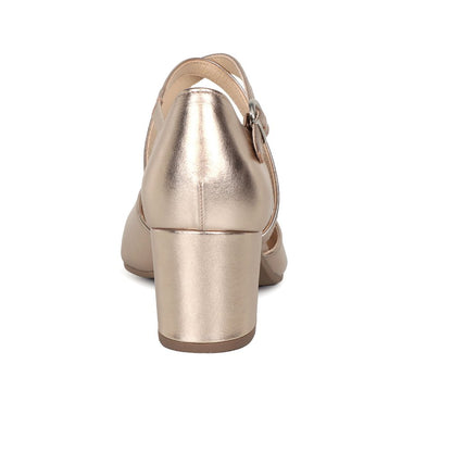 Gabor 61.343.32 Ladies Gisele Puder Block Heel Court Shoe