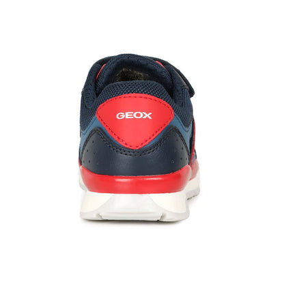 Geox J4515D J Pavel Boys Navy/Red Trainer