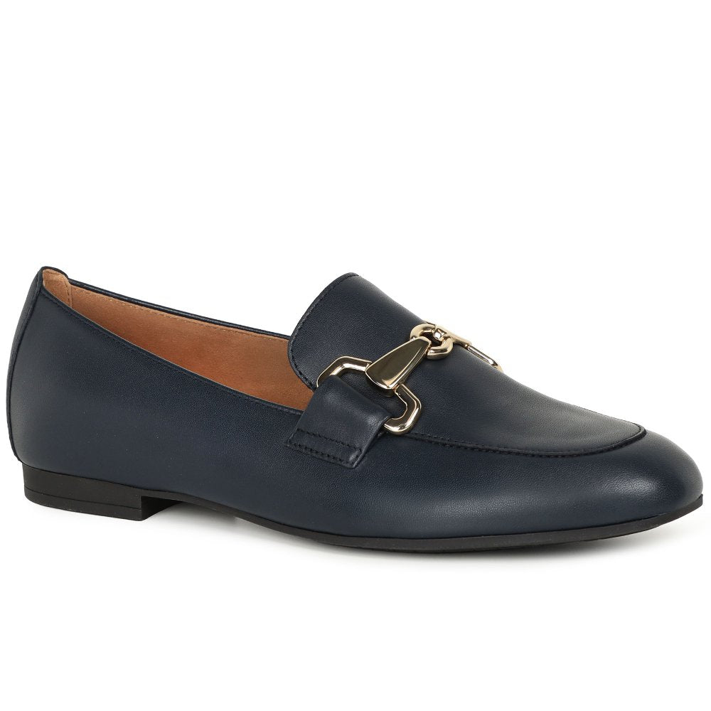 Gabor 65.211.27 Ladies Jangle Black Leather Loafer