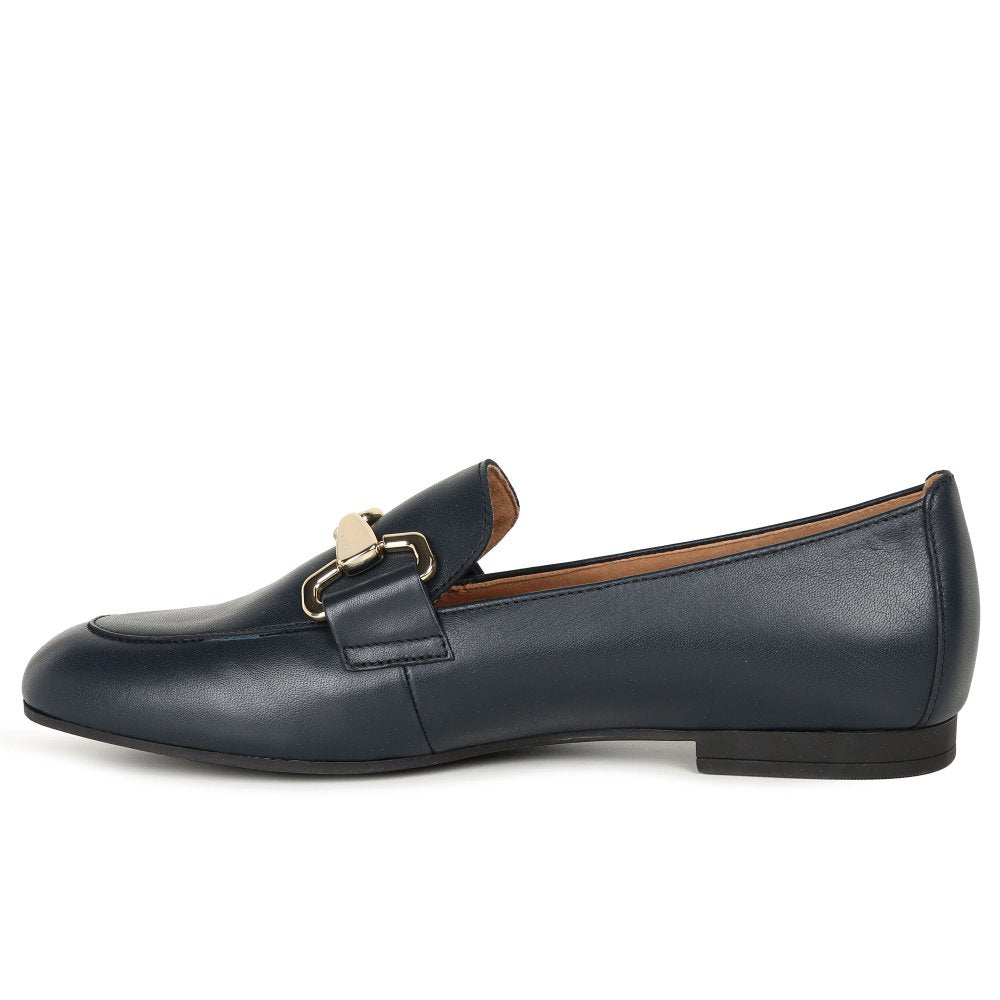 Gabor 65.211.27 Ladies Jangle Black Leather Loafer