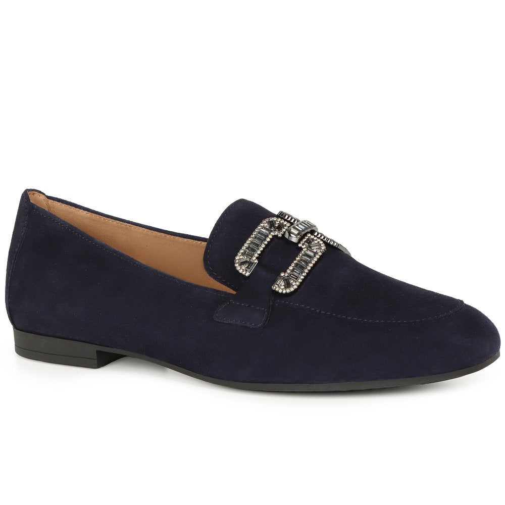 Gabor 65.210.16 Ladies Jackie Atlantik Leather Loafer