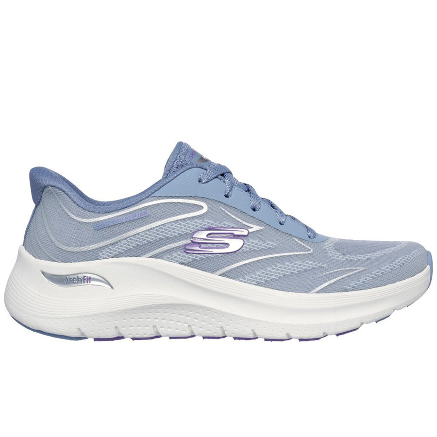 Skechers 150328 Ladies Archfit Blue/Purple Slip-In