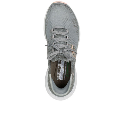 Skecher 150470 Ladies Edgeride Green/Orange (Grey) Slip-In