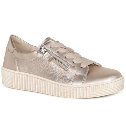 Gabor 63.334.62 Ladies Wisdom Puder Leather Trainer
