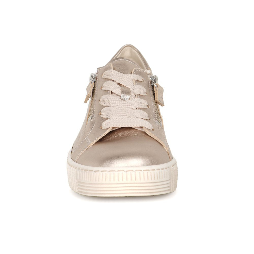 Gabor 63.334.62 Ladies Wisdom Puder Leather Trainer