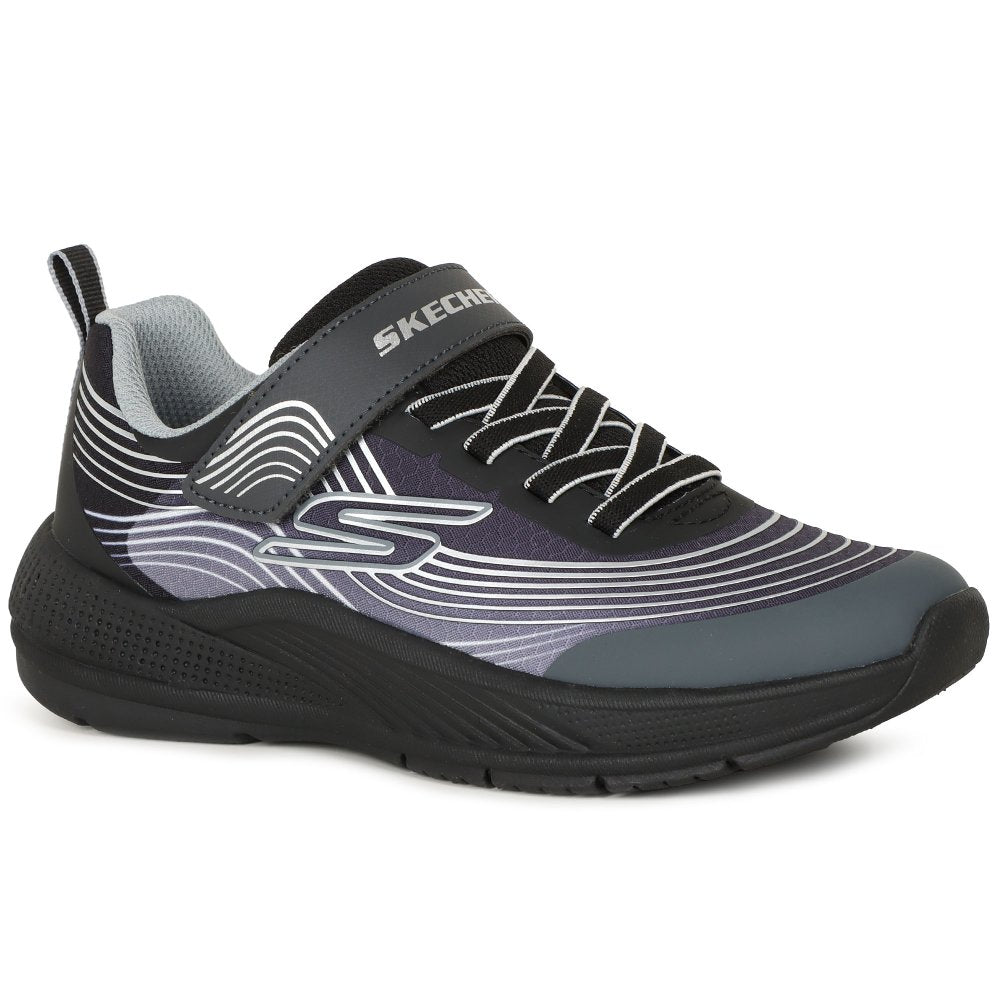 Skecher 403926L Boys Black/Silver Trainer
