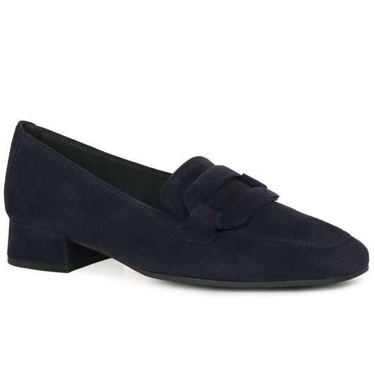 Gabor 4002.01.011 Ladies Great Dark Blue Suede Loafer