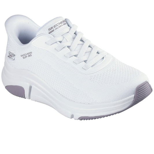 Skechers 117587 Ladies Bobs Sport Slip-In White Trainer