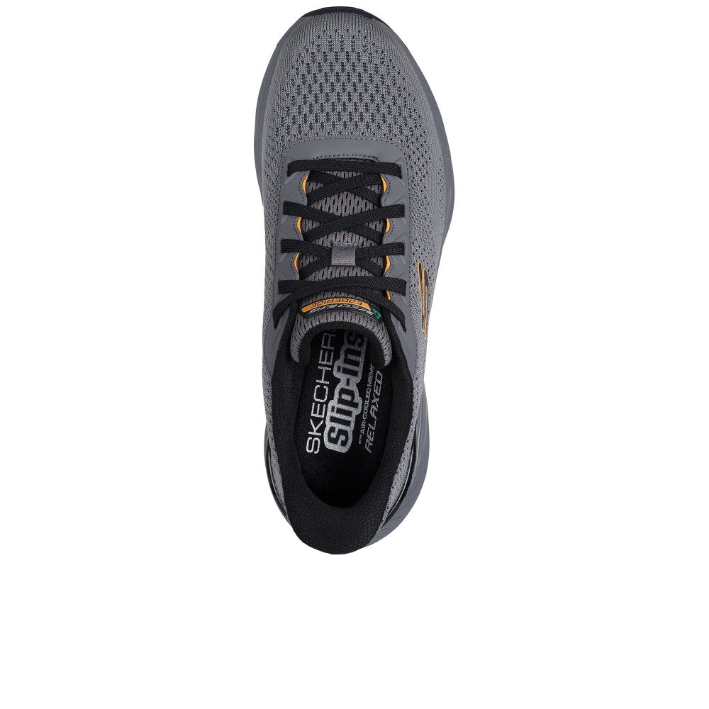 Skechers 232846 Mens Slip In Edgeride Charcoal/Yellow