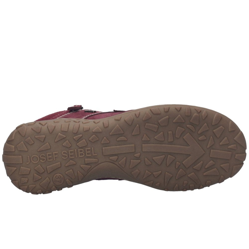 Josef  Seibel 90554 VL400 574 Ladies Waterproof Plum Lace up Boot.
