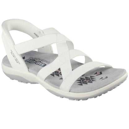 Skecher 163460 Ladies Reggae Slim Slip In White Sandal