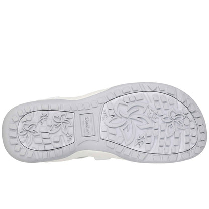 Skecher 163460 Ladies Reggae Slim Slip In White Sandal
