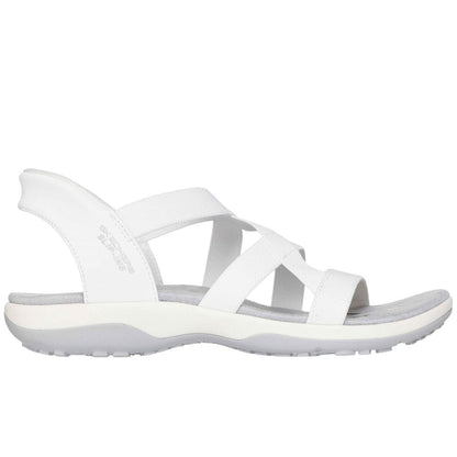 Skecher 163460 Ladies Reggae Slim Slip In White Sandal