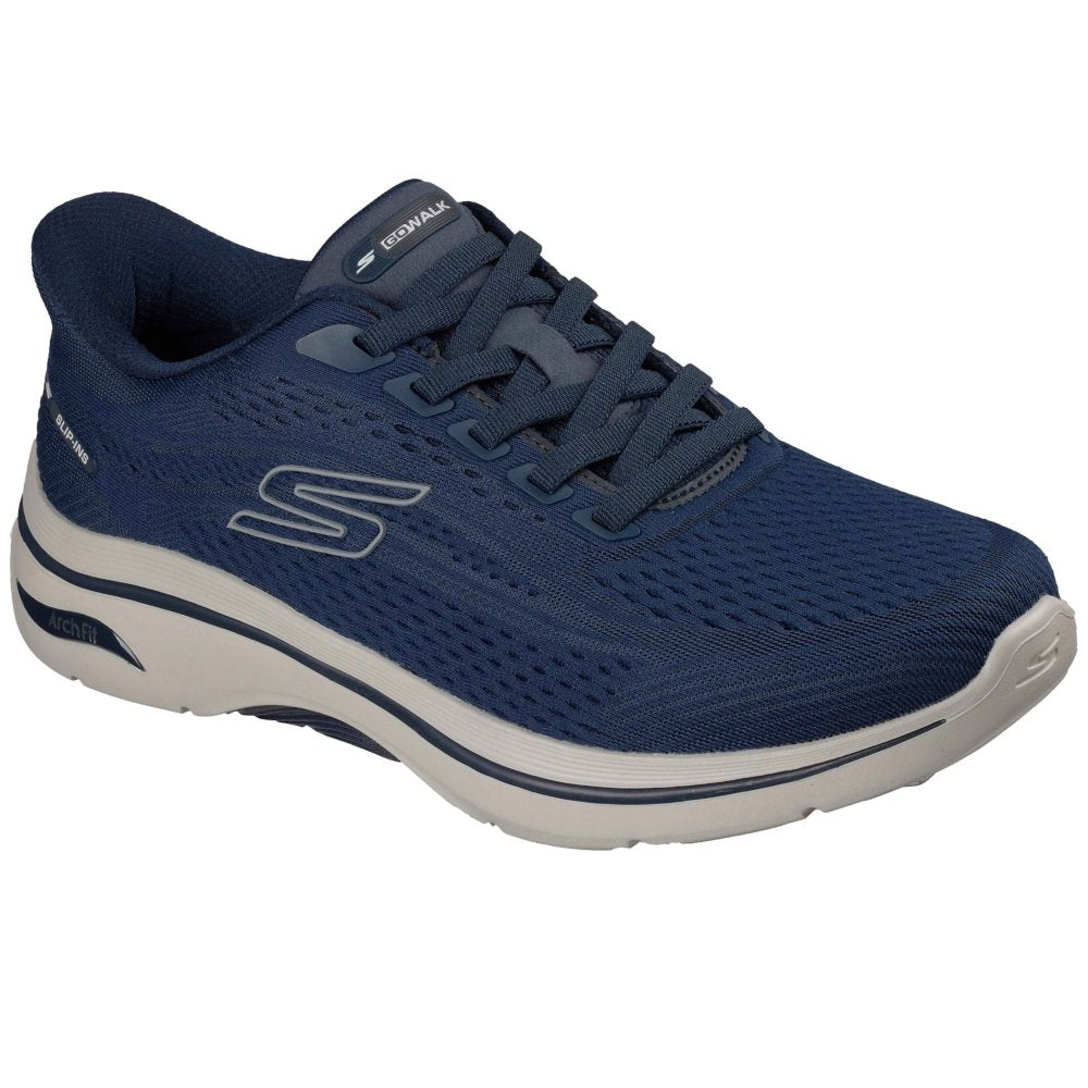Skechers 216812 Men’s Go Walk Arch Fit Navy/Gray Trainer