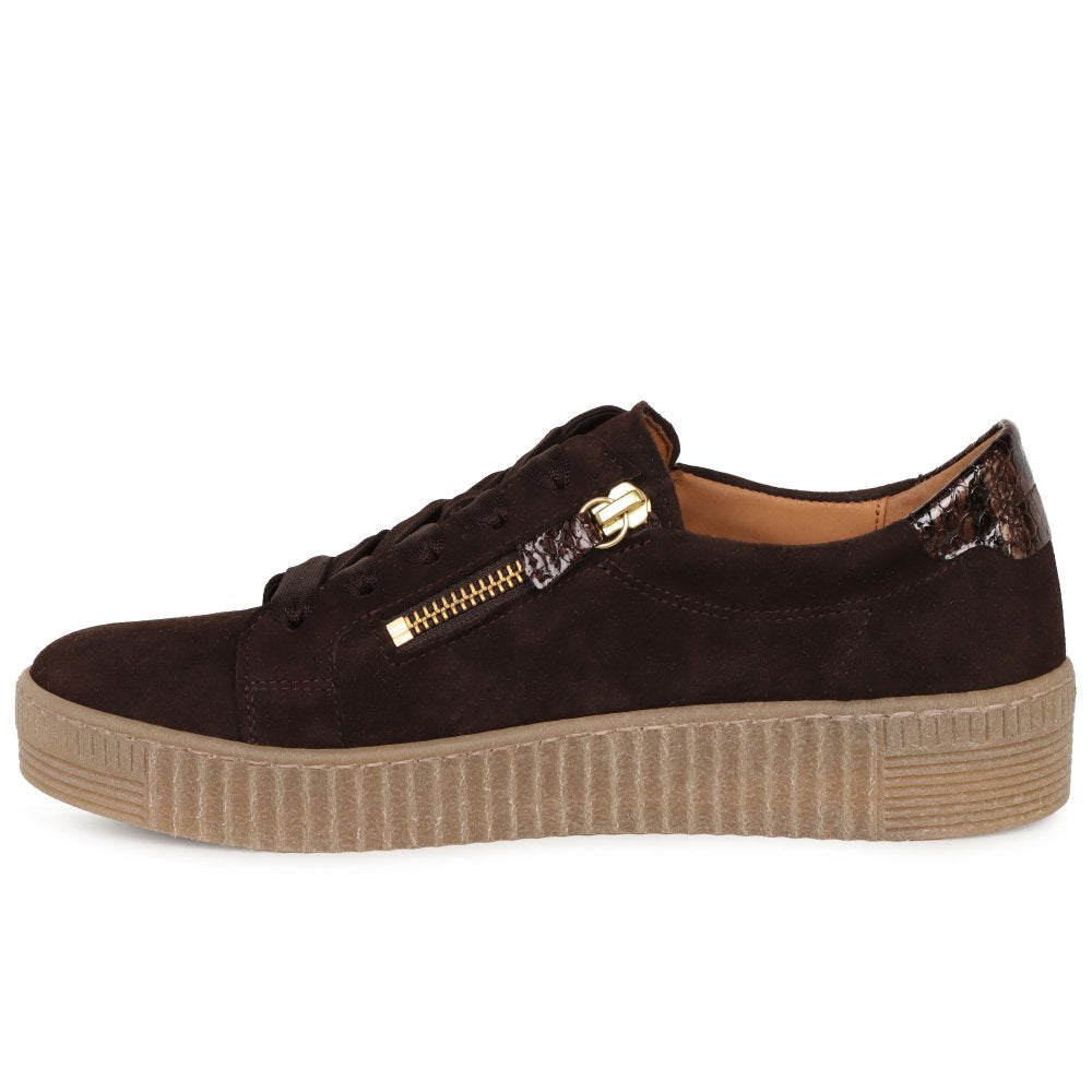 Gabor 6010.02.005 Ladies Wisdom Mocca (Gold ) Trainer