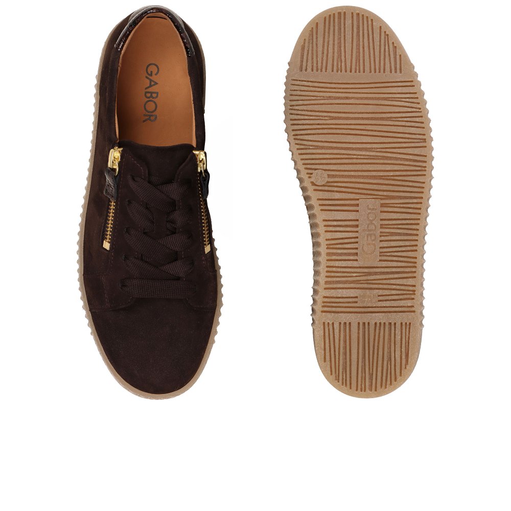 Gabor 6010.02.005 Ladies Wisdom Mocca (Gold ) Trainer