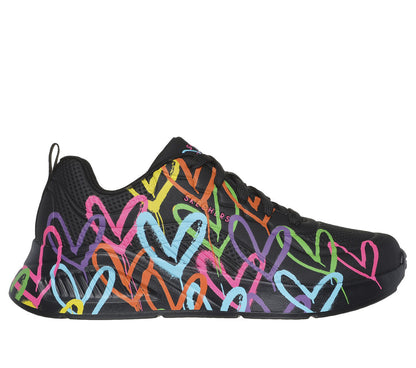 Skecher 177977 Uno Heart of Hearts Black  Multi