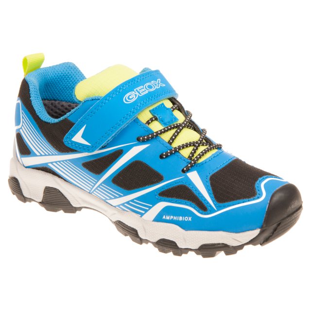 Geox J453ZC  Boys J Magnetar Sky/Lime Trainer