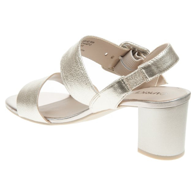 Caprice 9-28306-959 Ladies Heeled Gold Sandal