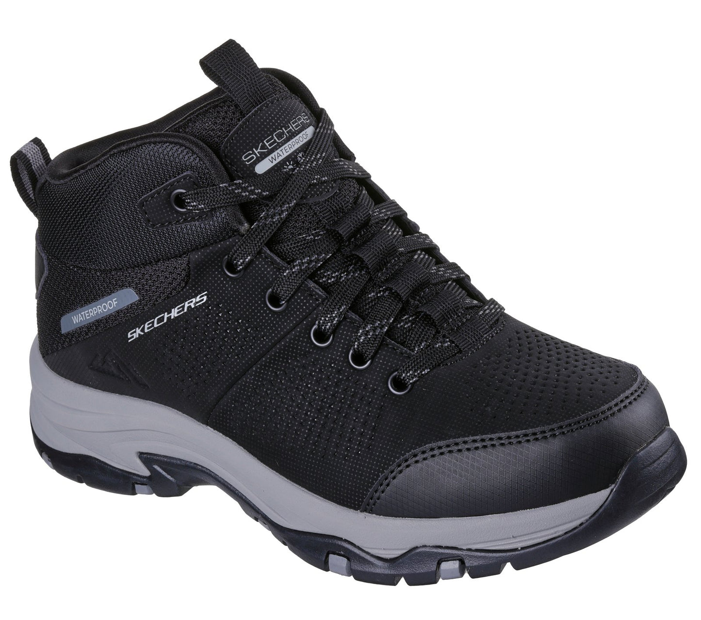 Skechers 180005 Ladies Black/Charcoal Waterproof Trail Boot