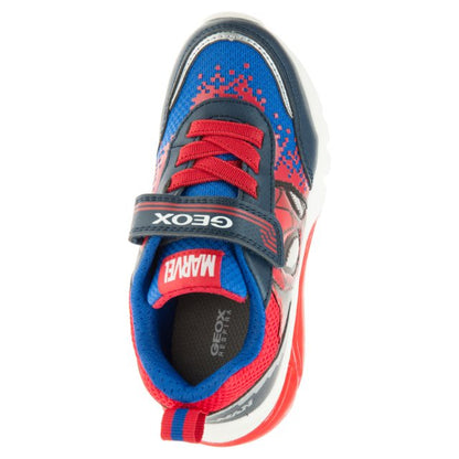 Geox J45LBP J Cieberdron Boys Spiderman Navy/Red