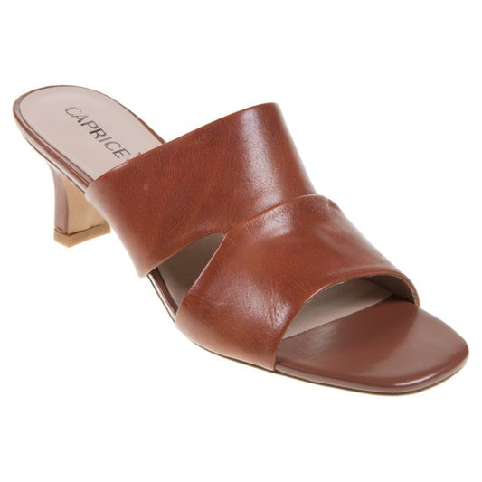 Caprice 9-27205-42 Cognac Heeled Mule