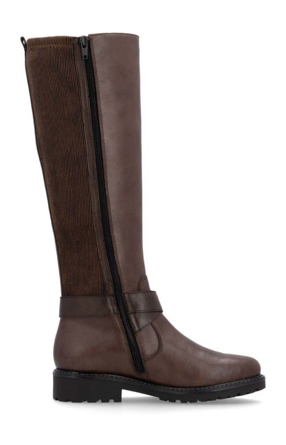 Remonte R6593-25 Ladies Brown Wide Fit Boot