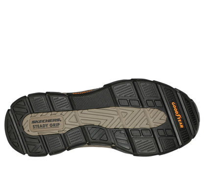 Skecher 204810 Mens Dark Brown Elgin Slip In Shoe