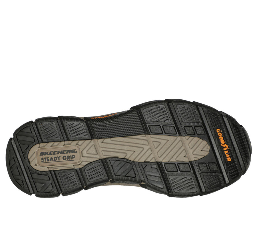 Skecher 204810 Mens Dark Brown Elgin Slip In Shoe