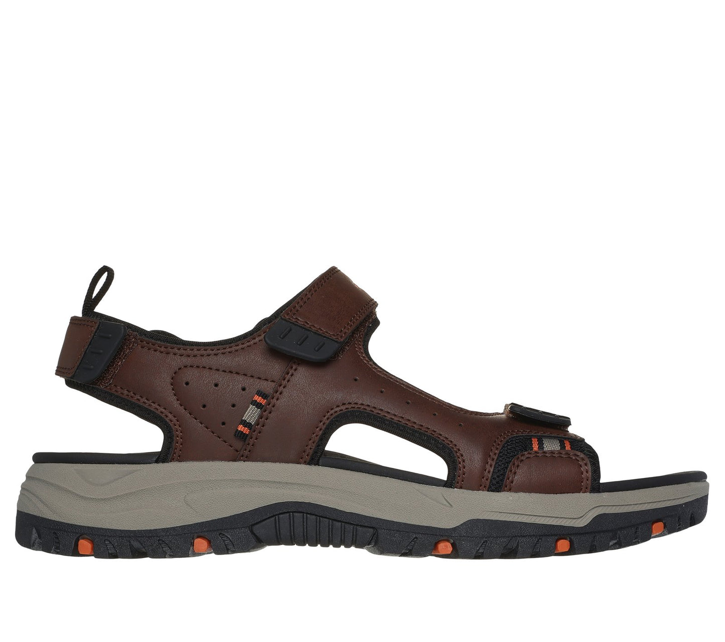 Skecher 205139 Mens Brown/Black Sandal