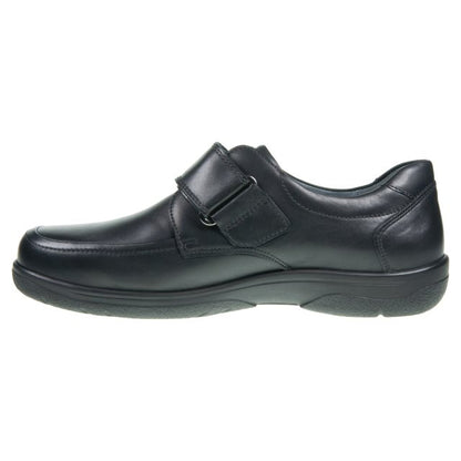 Waldlaufer 633301 174 001 Mens Black Velcro Shoe
