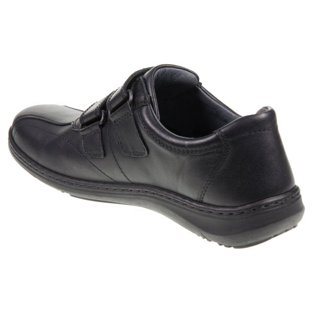 Waldlaufer 478301 174 001 Mens Black Velcro Shoe