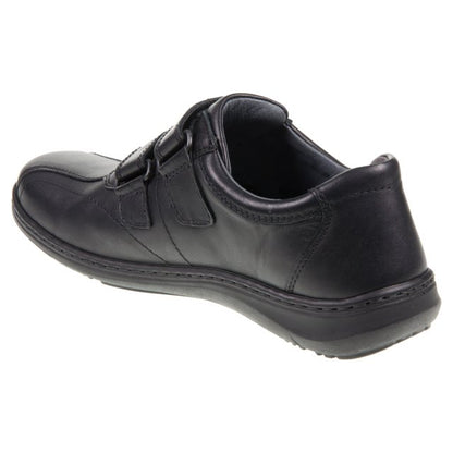 Waldlaufer 478301 174 001 Mens Black Velcro Shoe