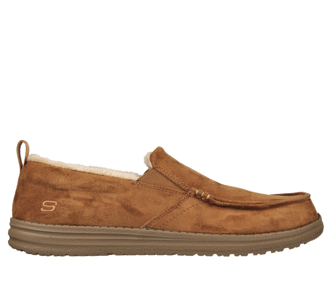 Skecher 210355 Wilmore Tan Mens Slipper