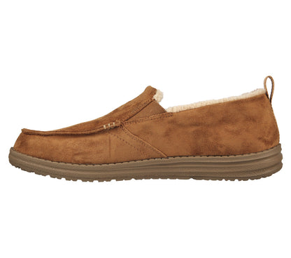 Skecher 210355 Wilmore Tan Mens Slipper