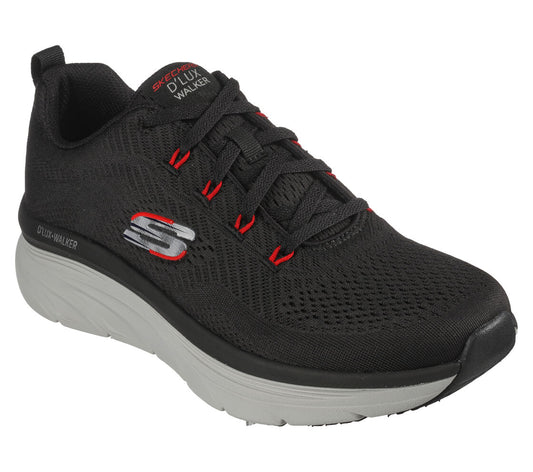 Skechers  232364 Meerno Men D'Lux Walker Black/Red