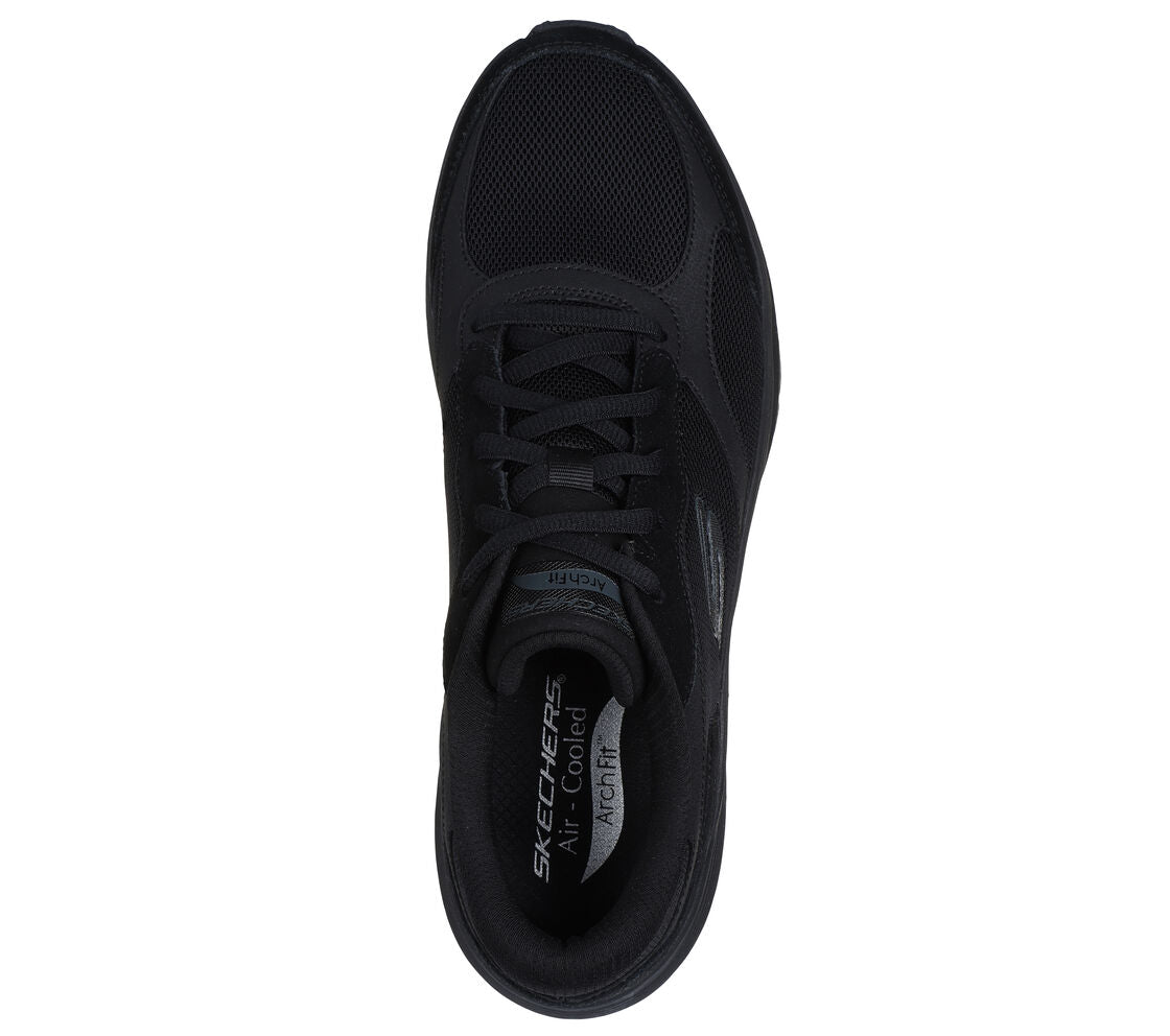 Skecher 232702 Mens Archfit Black Trainer