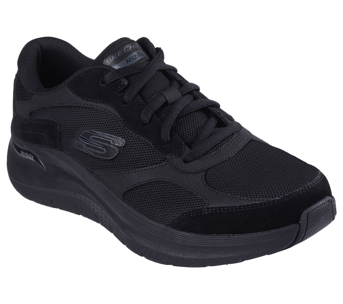 Skecher 232702 Mens Archfit Black Trainer