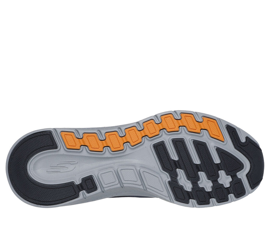 Skecher 232702 Mens Archfit Navy/Orange Trainer