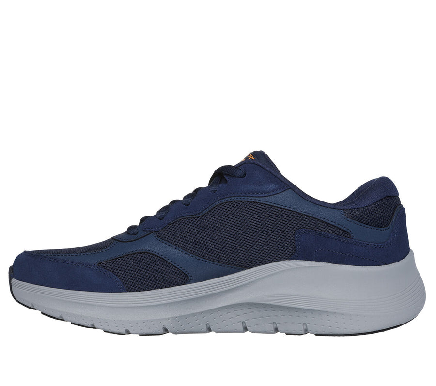 Skecher 232702 Mens Archfit Navy/Orange Trainer