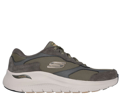 Skecher 232702 Mens Archfit Olive Trainer