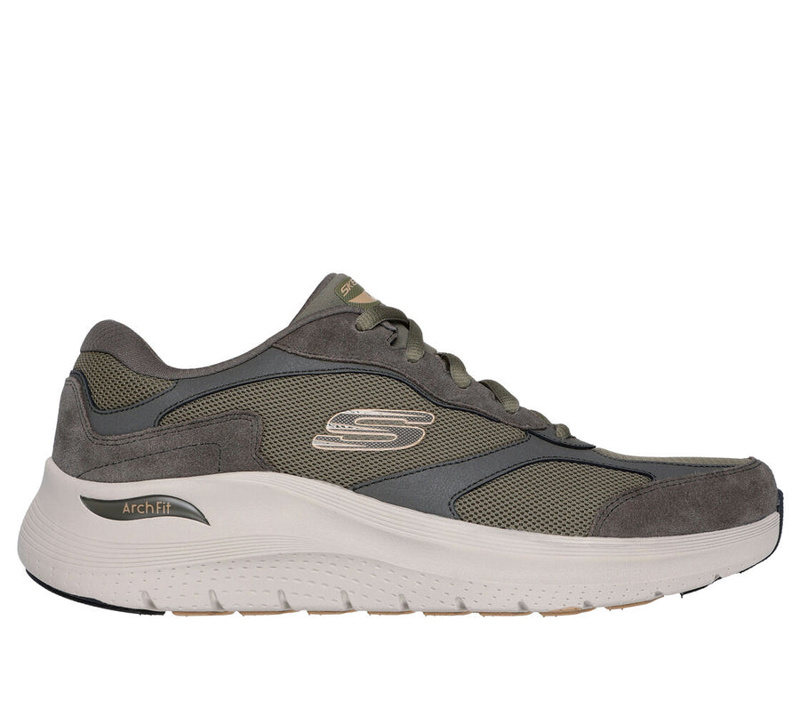 Skecher 232702 Mens Archfit Olive Trainer
