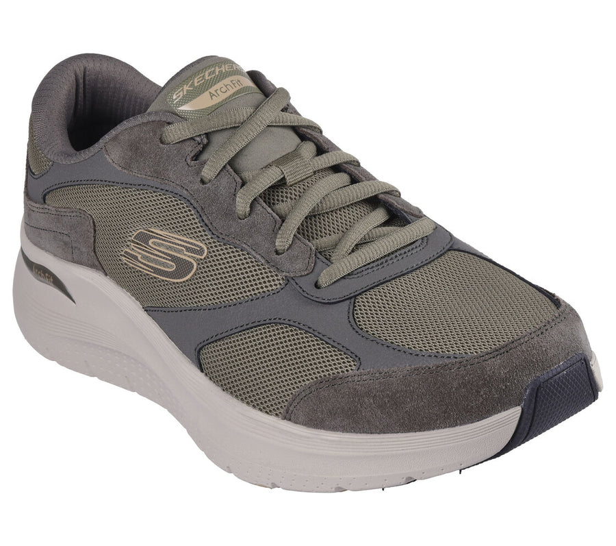 Skecher 232702 Mens Archfit Olive Trainer